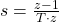 s = \frac{z-1}{T \cdot z} 